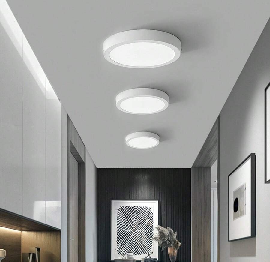 CANMEIJIA LED吸顶灯,家居照明面板灯,室内照明灯具,LED嵌入式灯,现代简约吊灯,浴室灯,10W/20W/30W,方形/圆形,白光,吸顶/嵌入式,110-265V,适用于客厅/卧室/浴室/厨房/阳台/餐厅/走廊/楼梯/阁楼/仓库/商店/露台/车库/门厅/育儿室/玄关。请根据使用需求选择合适的尺寸。