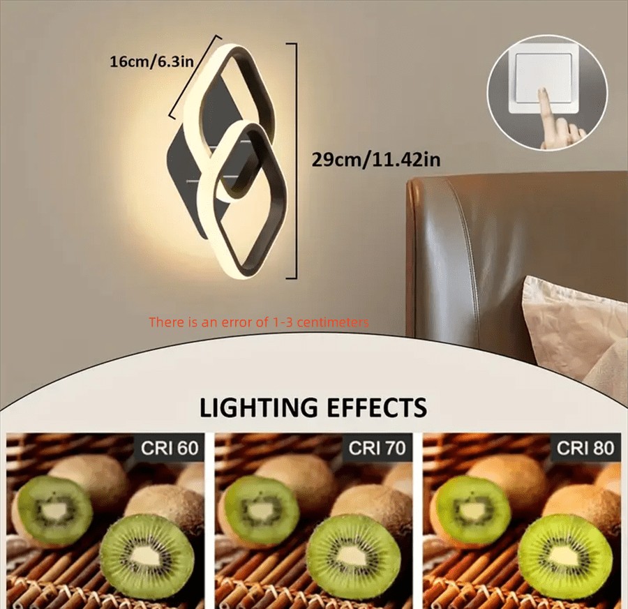 1个LED吸顶灯,卧室吊灯,可调节白光/暖光/自然光,室内主照明,楼梯照明,适用于走廊和其他现代装饰风格的吸顶灯,安装简便。