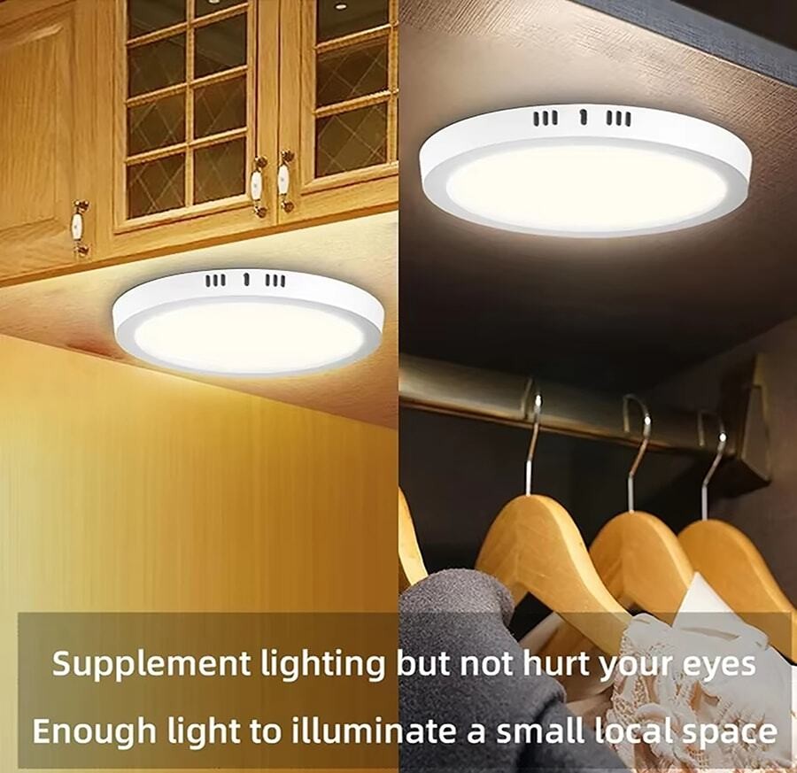 CANMEIJIA 1 件明亮高显示 LED 吸顶灯，现代风格白色吸顶灯，110V 220V LED 房间灯，强电安装，卧室装饰灯，适用于客厅、厨房、餐厅、走廊、商场