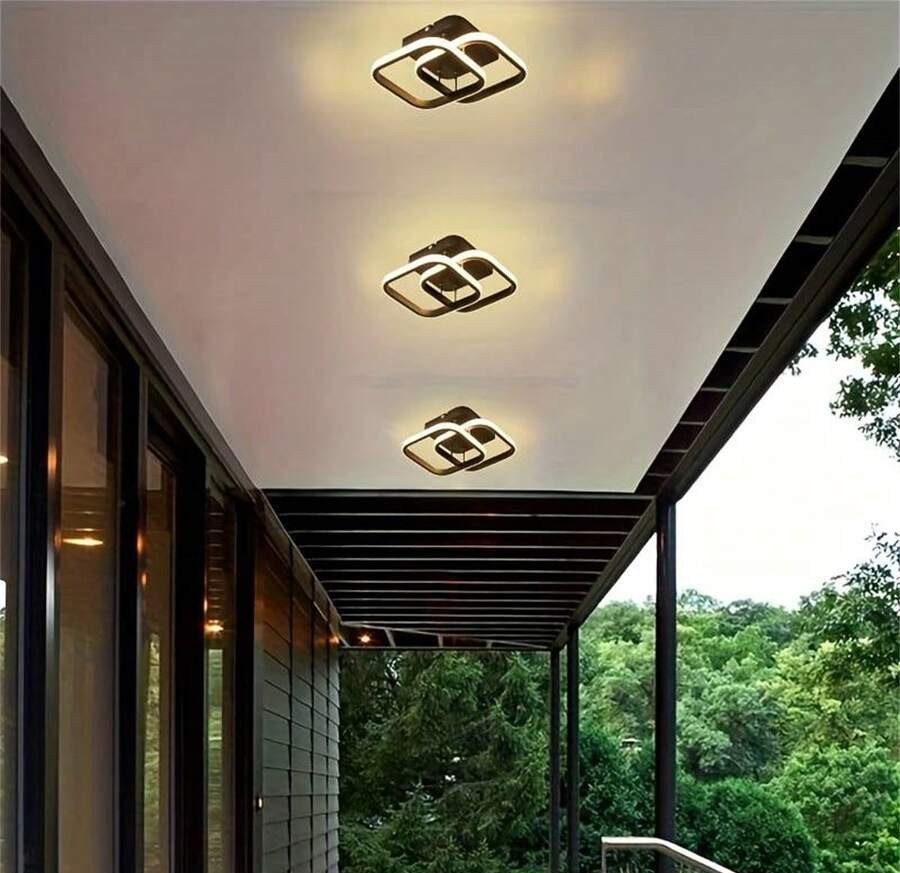 1 件 LED 吸顶灯,可调色温 (3000K-6000K),半嵌入式安装,简约设计,适用于客厅、咖啡厅、走廊、卧室、厨房,时尚吸顶灯,塑料灯罩,LED 天花板灯