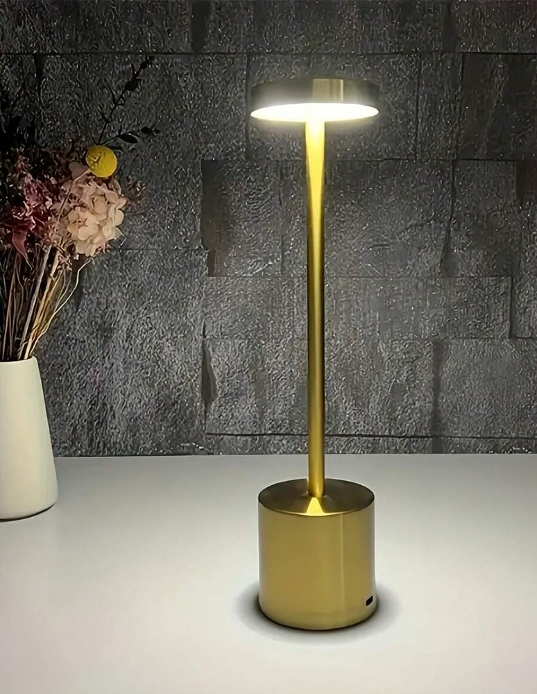1 件现代金属触控可调光 LED 台灯，5 种颜色可选（银色、香槟金、玫瑰金、黑色、白色），无线便携式情绪灯，桌面装饰照明，床头灯，酒吧灯，鹅颈灯，3 种照明颜色模式，无级调光，USB 可充电，适用于客厅和卧室装饰，节日礼物，圣诞节，情人节