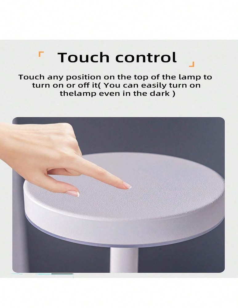 1 件/2 件装无绳 LED 台灯,可充电,3 种色温和调光,适用于户外/餐厅/卧室/家居/咖啡厅桌