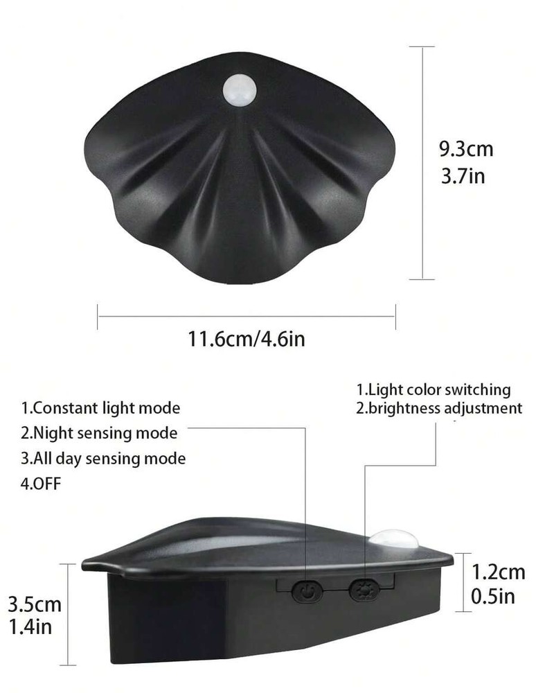 1入組LED運動感應夜燈帶USB可充電電池,三色牆水洗燈條帶磁扣適用於燈光在臥室,門廳,門廊