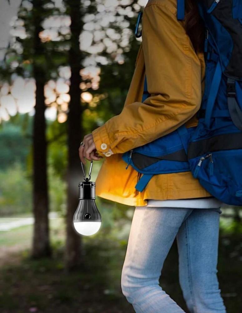 1/2/3件裝帳篷露營燈,3種照明模式戶外掛燈,便攜電池供電LED帳篷燈,適用於緊急情況、徒步、釣魚、露營,不含電池