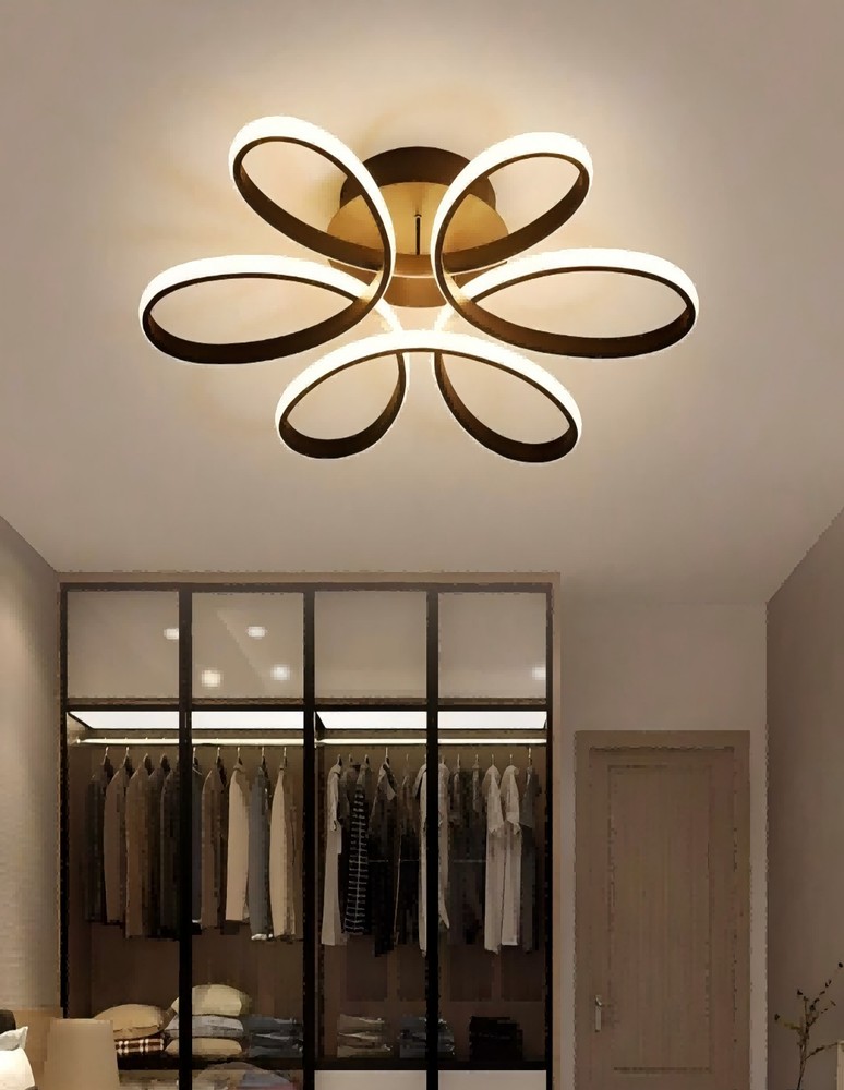 现代 LED 吸顶灯、家居装饰照明灯具、简约吸顶灯、优雅弧形设计、简约吸顶灯、装饰照明、暖白/冷白 2700-3500K/5500-6000K、铝/硅胶吸顶灯、黑色/白色、LED 吸顶灯、白光/暖光